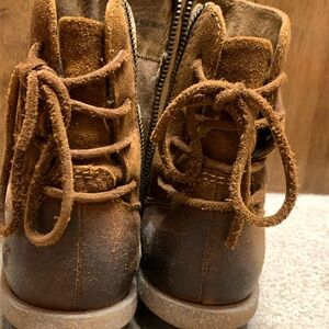 Born Brown Leather Ankle Boots